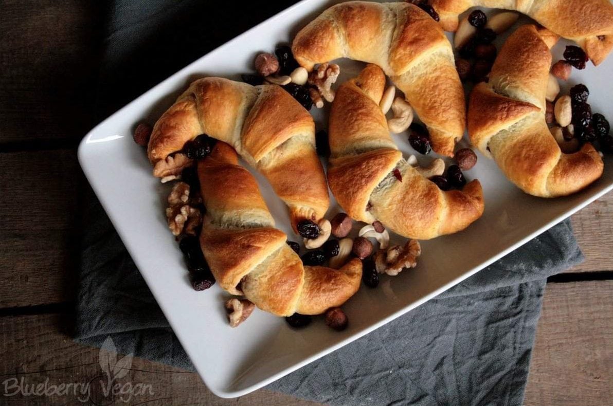 Schoko-Nuss-Croissants -