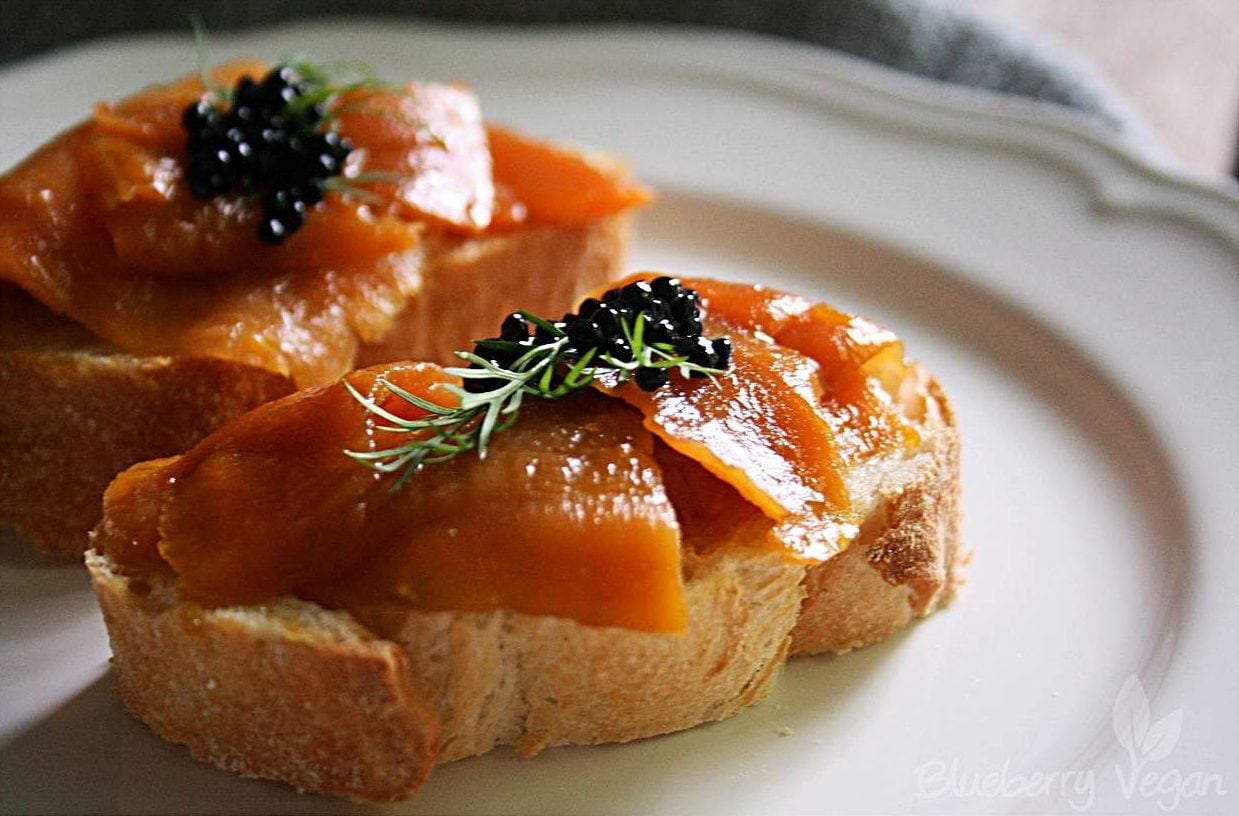 [cml_media_alt id='5408']Karottenlachs mit veganem Caviar.[/cml_media_alt]