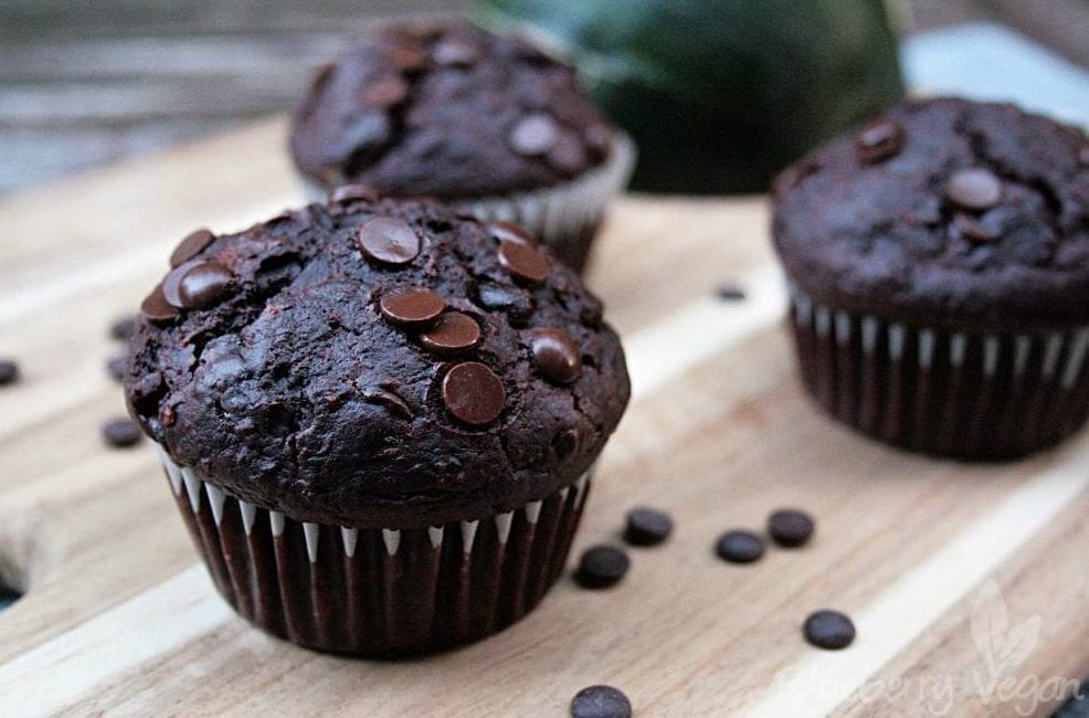 Zucchini-Schoko-Muffins - Blueberry Vegan