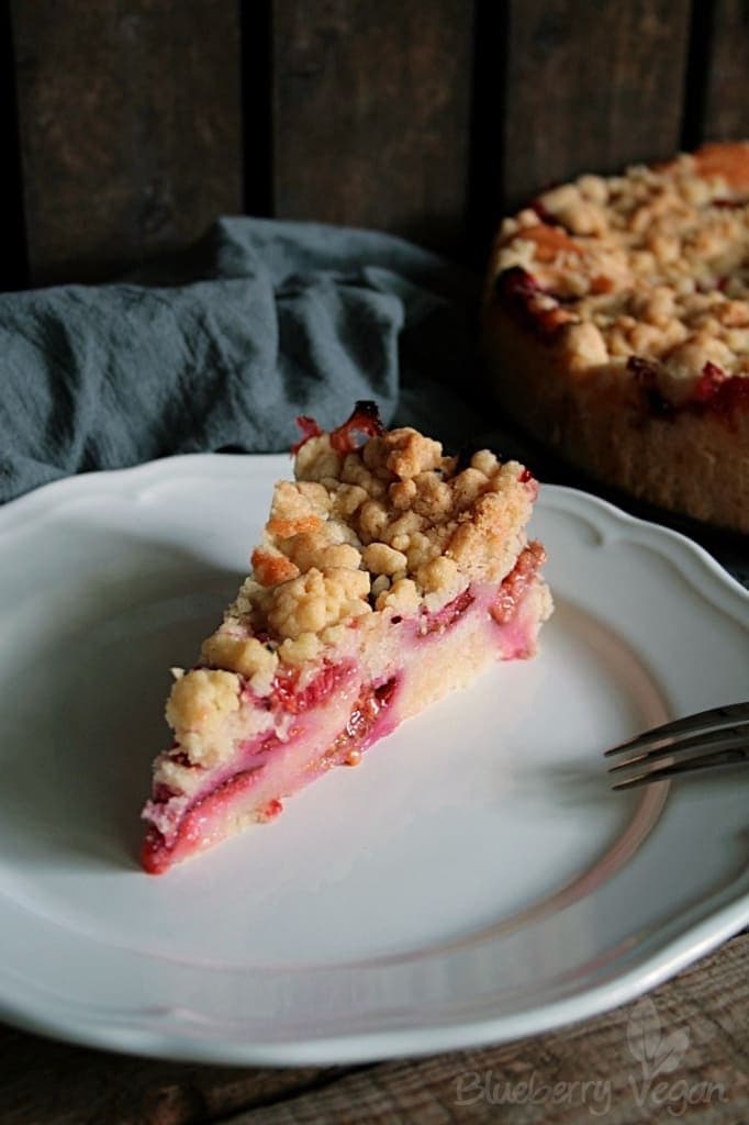 Saftiger Obst-Streusel-Kuchen | Blueberry Vegan