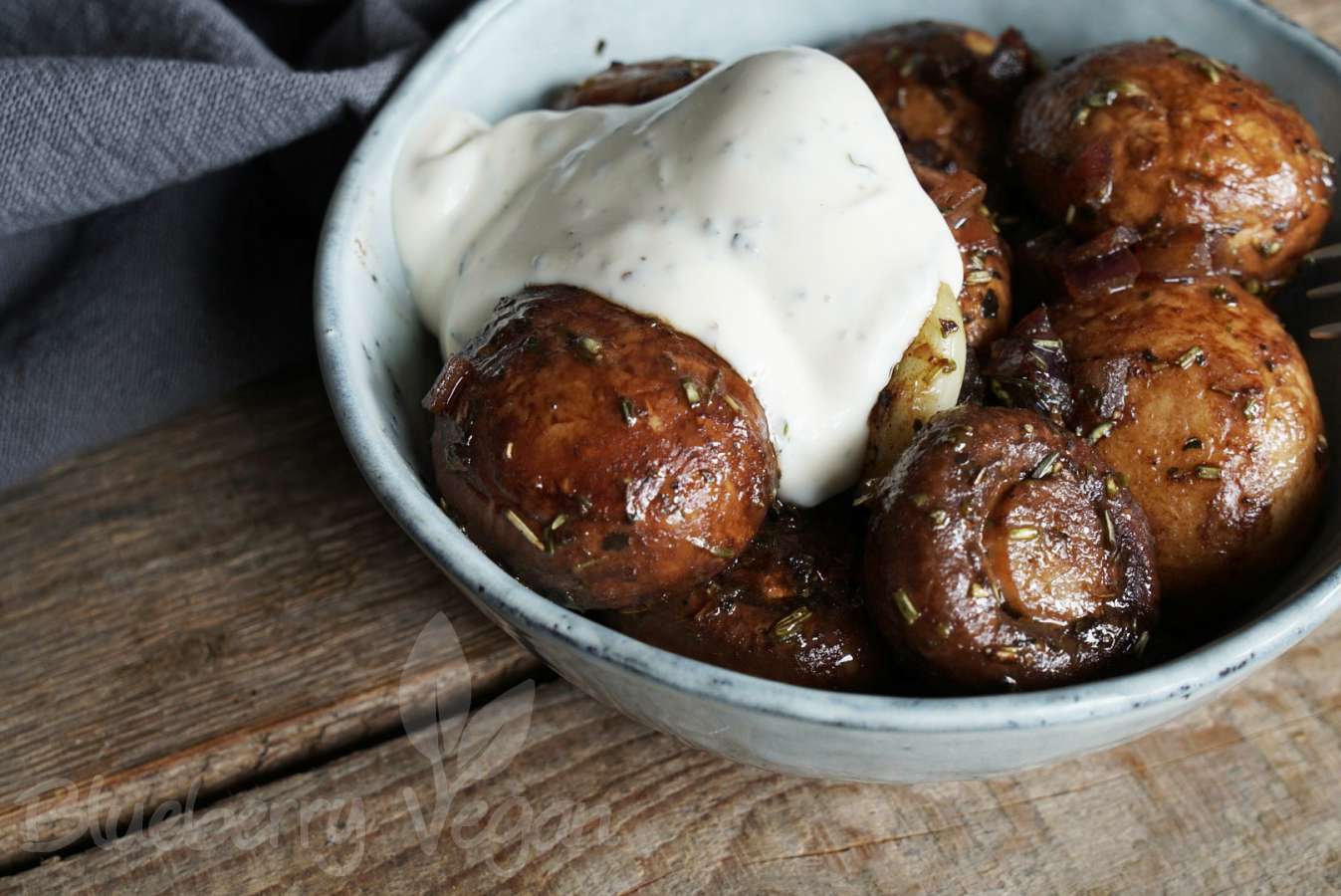 Gebratene Champignons mit Knoblauchsauce wie vom Jahrmarkt | Blueberry ...