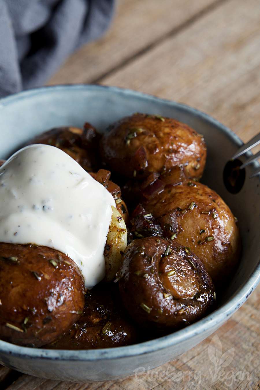 Gebratene Champignons mit Knoblauchsauce wie vom Jahrmarkt | Blueberry ...