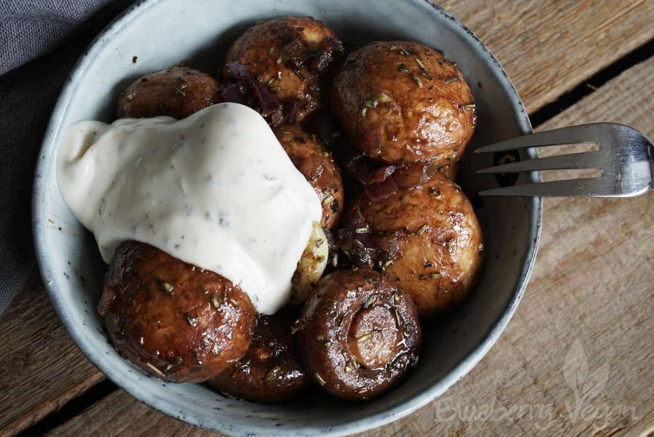 Gebratene Champignons mit Knoblauchsauce wie vom Jahrmarkt | Blueberry ...