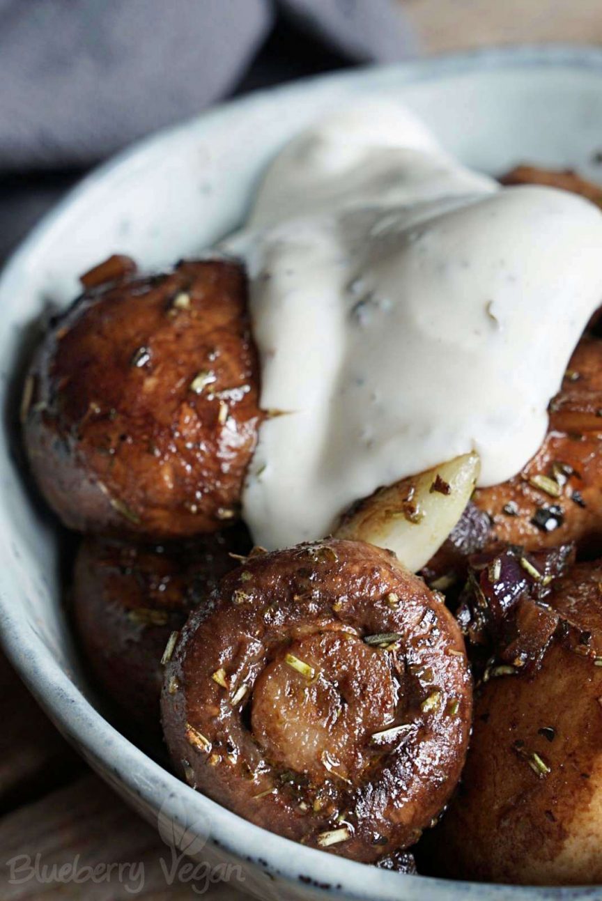 Gebratene Champignons mit Knoblauchsauce wie vom Jahrmarkt | Blueberry ...