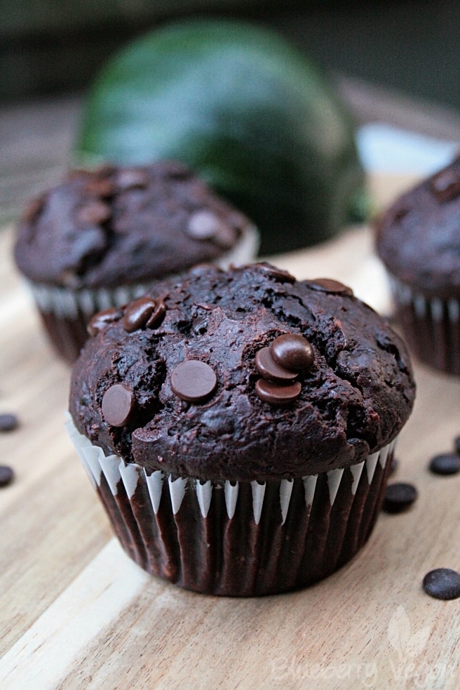 Zucchini-Schoko-Muffins - Blueberry Vegan