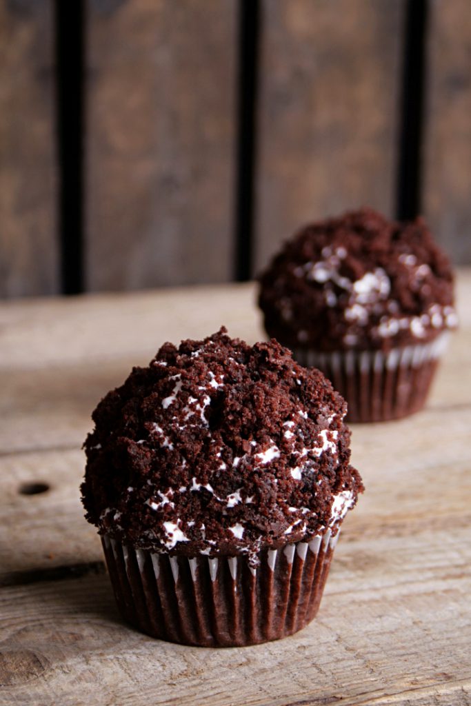 Süße Maulwurfshügel-Muffins - Blueberry Vegan