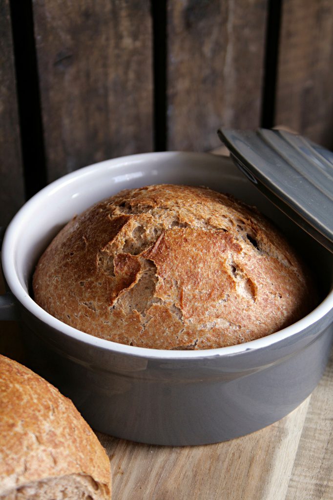 Knuspriges Vollkornbrot aus dem Topf | Blueberry Vegan
