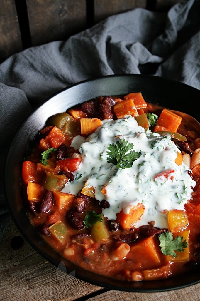 Kunterbuntes Gemüse-Chili mit Süßkartoffeln