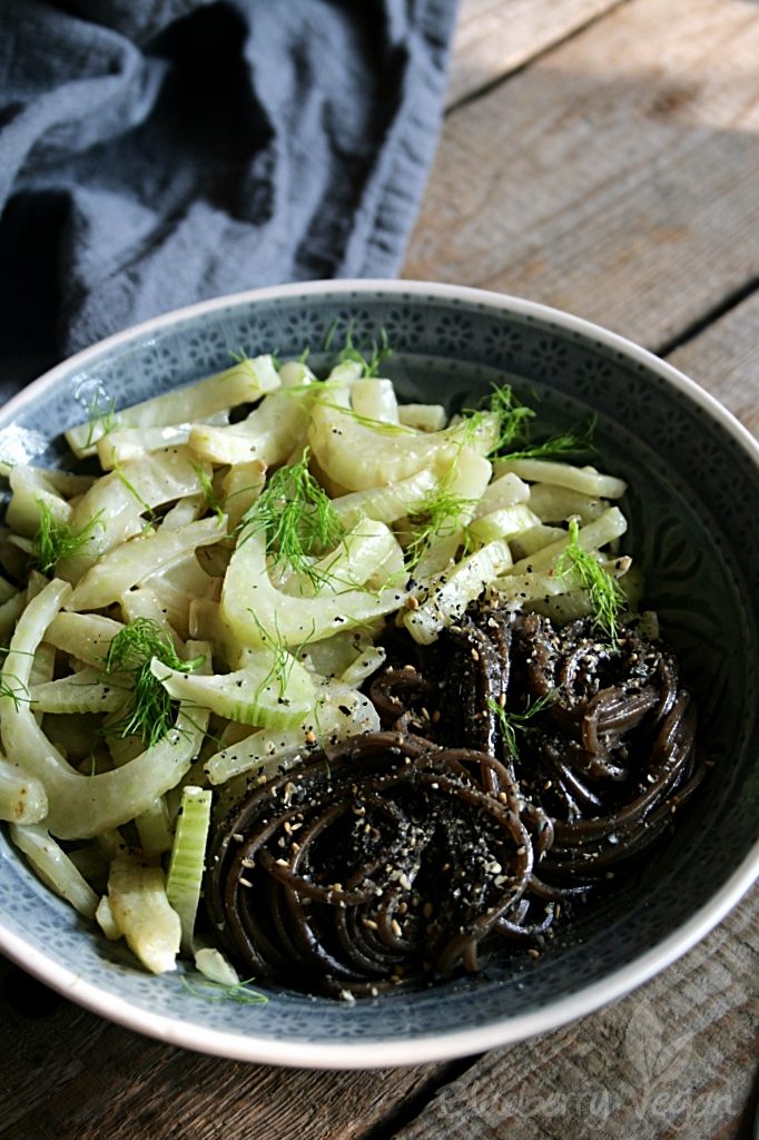Soba Noodles with Fennel and Gomasio