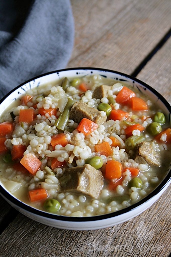 Vegane Graupensuppe wie von Oma