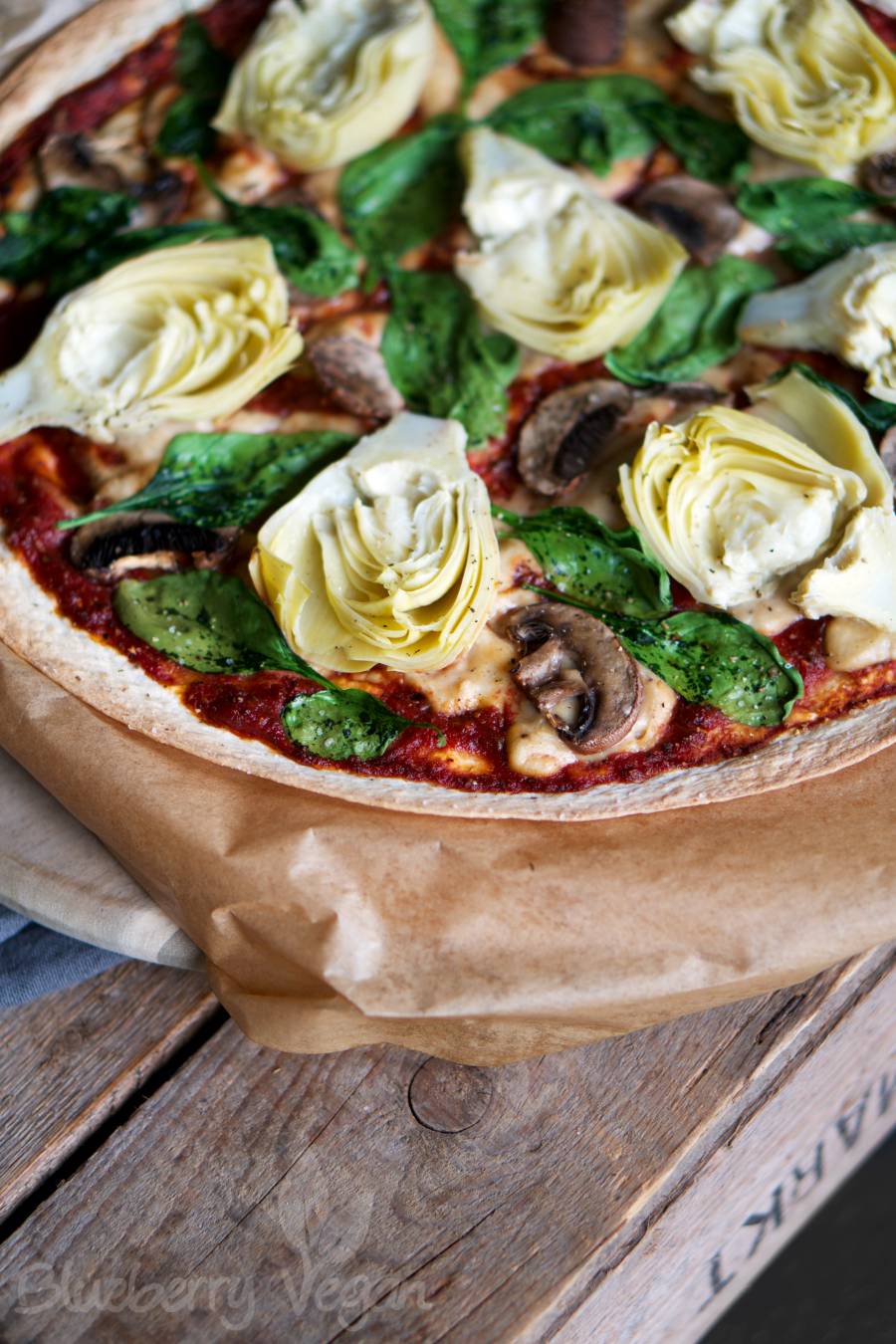 Schnelle Fladen-Pizza mit Cashewkäse