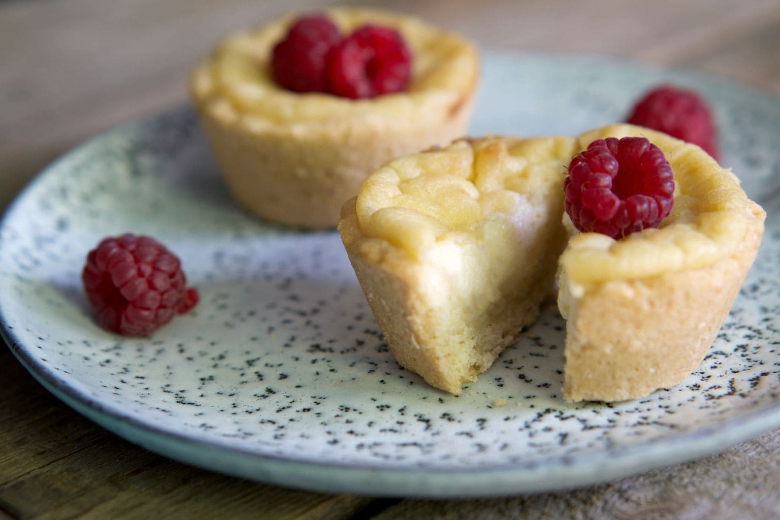 Handliche Mini-Käsekuchen - Blueberry Vegan