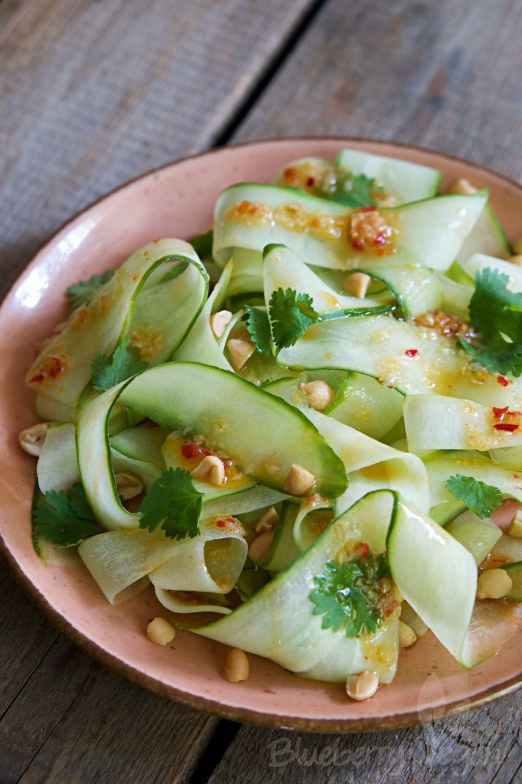 Asiatischer Gurkensalat | Blueberry Vegan