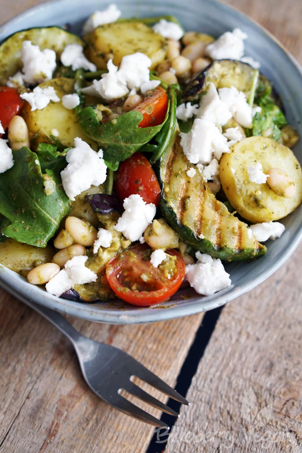 Mediterraner Kartoffelsalat Mit Grillgem Se Blueberry Vegan